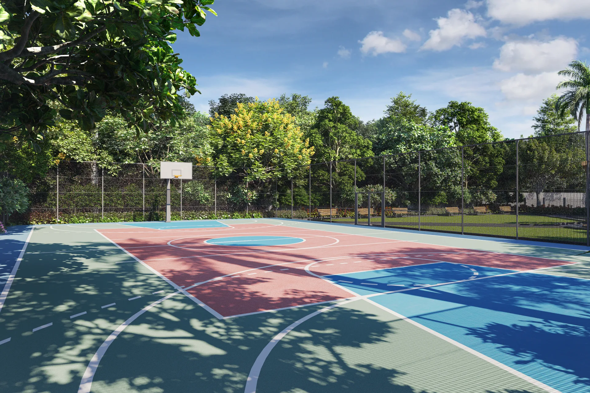 14 MAULI CRYSTAL 35 GARDEN C BASKETBALL COURT DAY VIEW