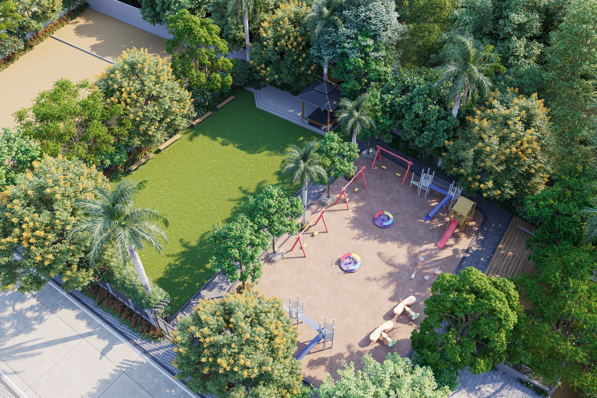 8 MAULI CRYSTAL 35 GARDEN A AERIAL DAY VIEW
